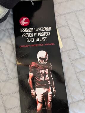 NWT Cramer Men's Size M Grey Skill 7 Integrated Football Pants (0886)